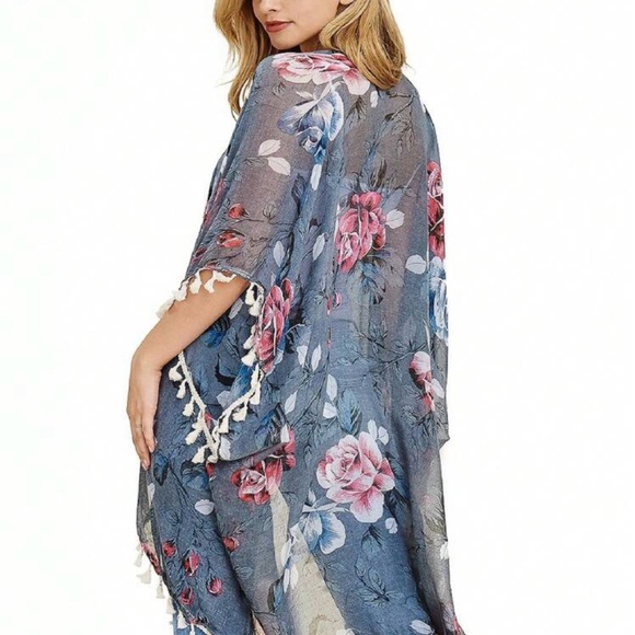 Floral Tassel Cardigan - Picture 2 of 2